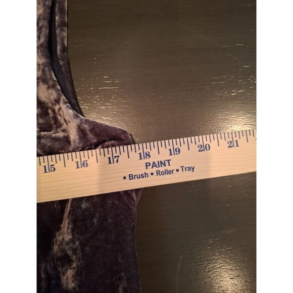 J. Jill Brown Velvet Vest S Rayon Silk Blend Drape Open Front Boho Chic Goth - Picture 6 of 7